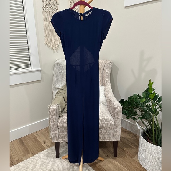 Reformation Navy Maxi Dress Women’s Small Viscose Rayon - Picture 3 of 7